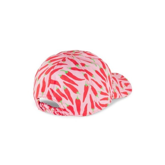 KATE SPADE Red Pepper Cotton Baseball Hat Cap One Size NEW NWT - Picture 2 of 2